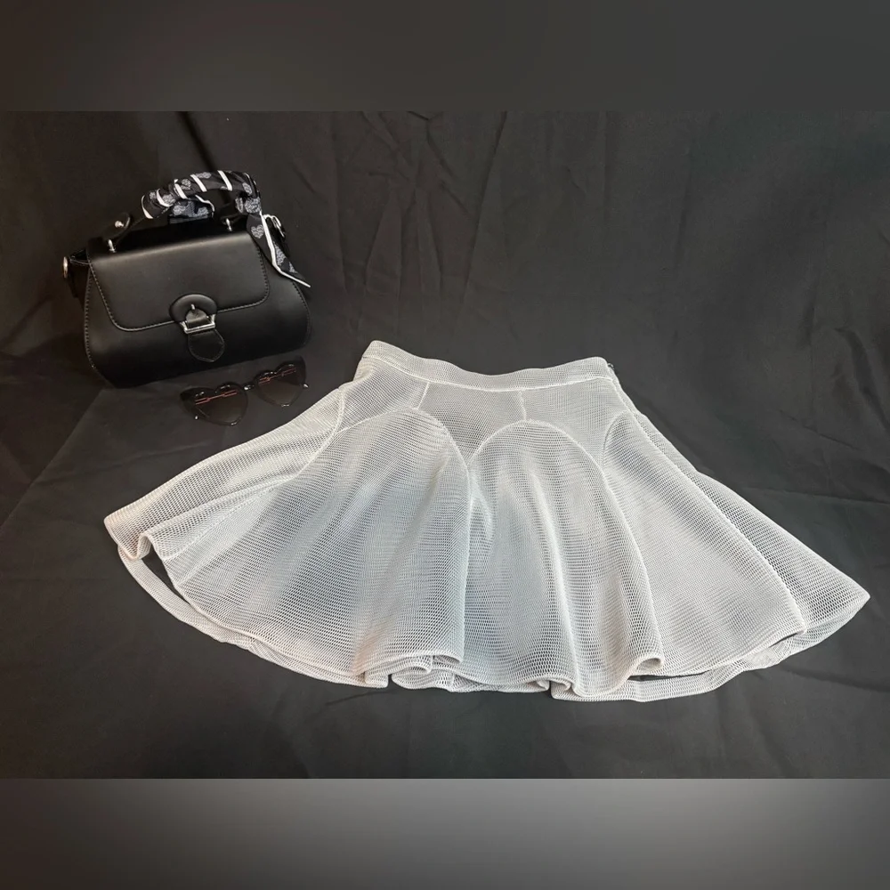 White Skater Skirt - Picture 2 of 7